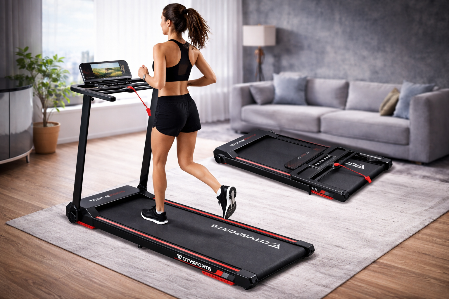 Faltbares Laufband 1400W, CITYSPORTS WP9