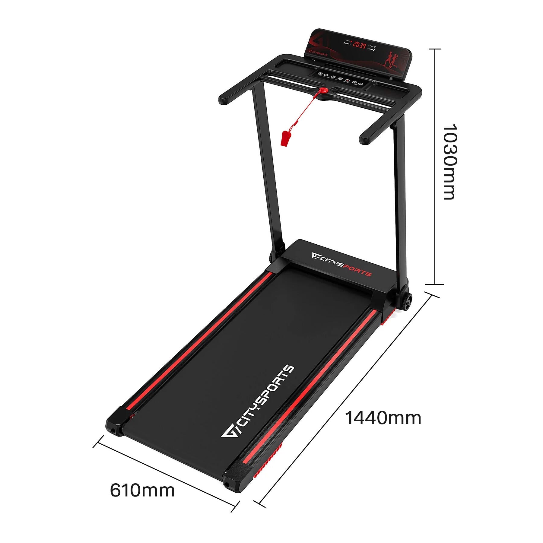 Faltbares Laufband 1400W, CITYSPORTS WP9